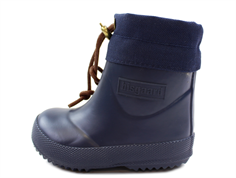 Bisgaard winter rubber boot short blue with wool lining